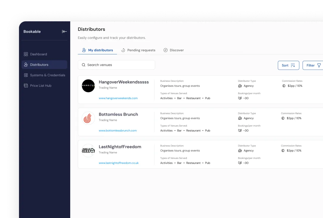 Bookable, UX for API infrastructure image