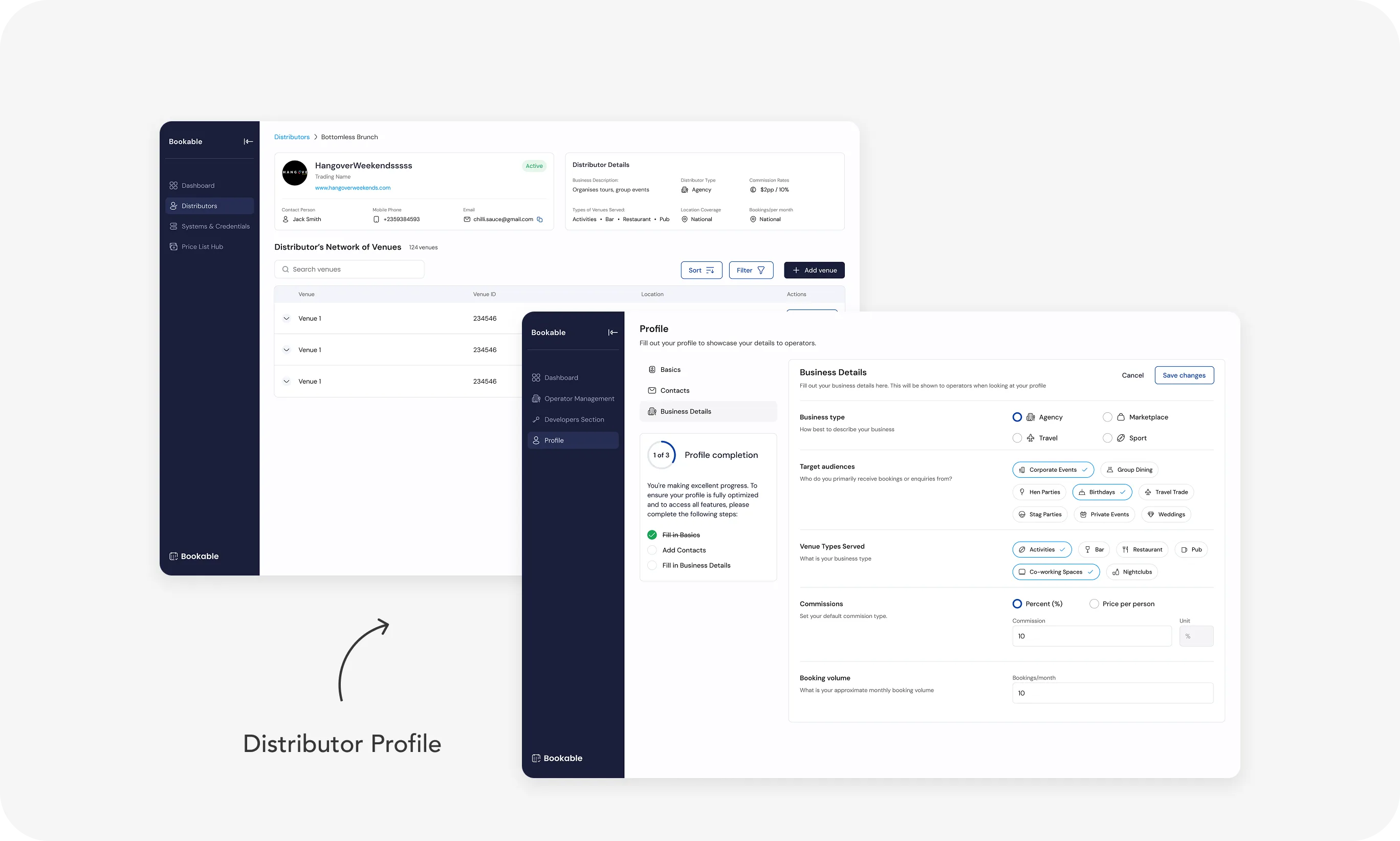Bookable Distributor Profile Image