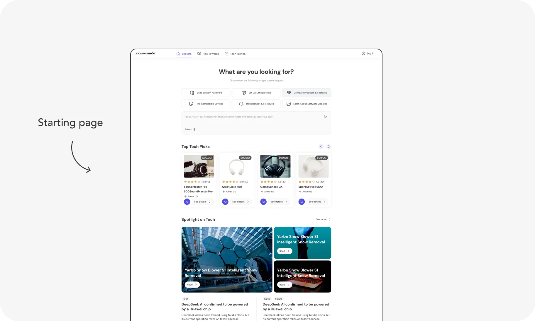 Compatibot UI Design Image 1