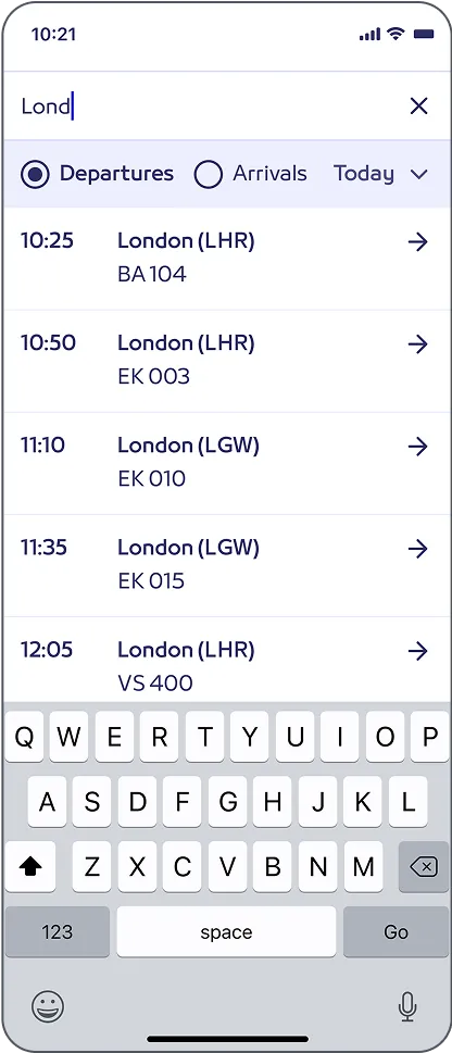 Flight Search Mobile Image